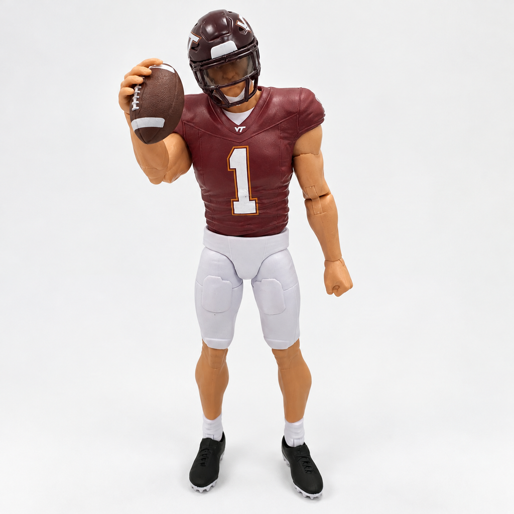 #1 Virginia Tech Walk-On Player | Light – Collegiate Legends Action Figure